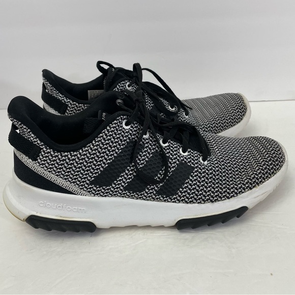 Adidas black grey sneakers men’s knit woven men’s lite racer cloud foam - Picture 1 of 10